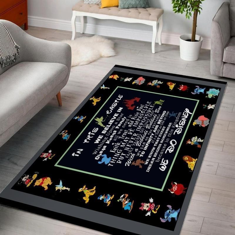Disney In The Castle II Area Rug Living Room Rug Home Decor Floor Decor