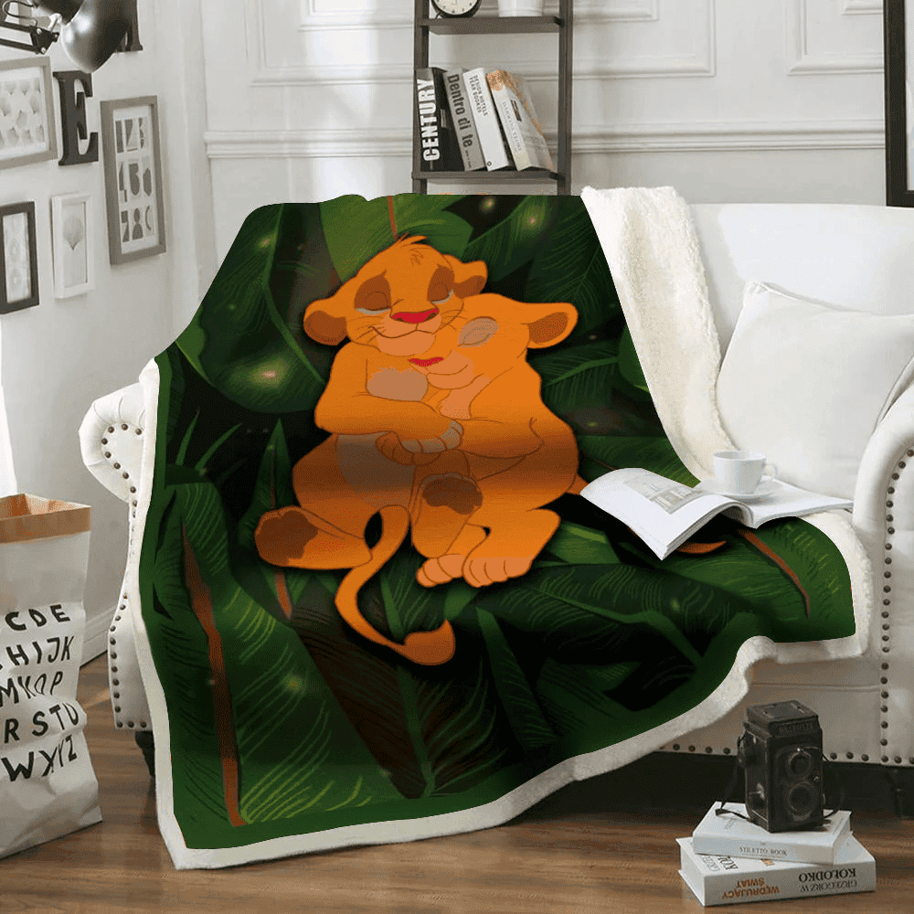 Disney Lion King Simba Nala - Lion 3D Fleece Blanket Awesome High Quality Disney Lion King 2475