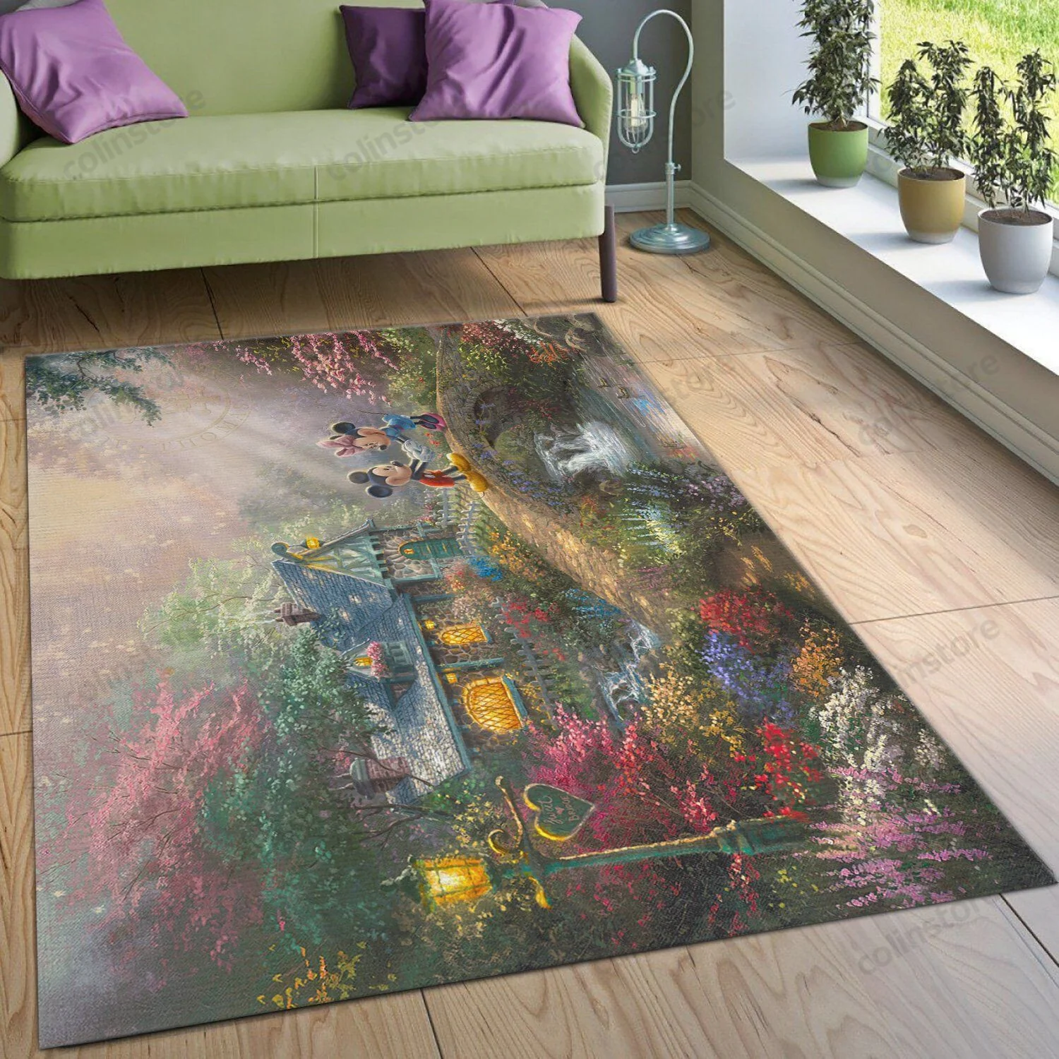 Disney Mickey And Minnie Sweetheart Area Area Rug Carpet