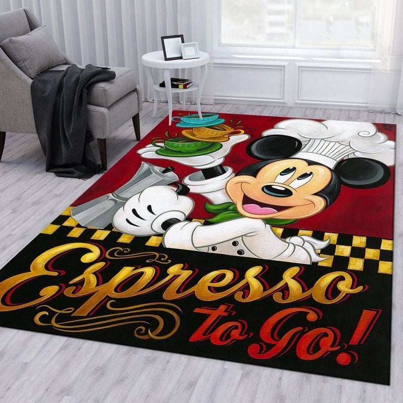 Disney Mickey Espresso Area Rug Living Room And Bed Room Rug Gift Us Decor