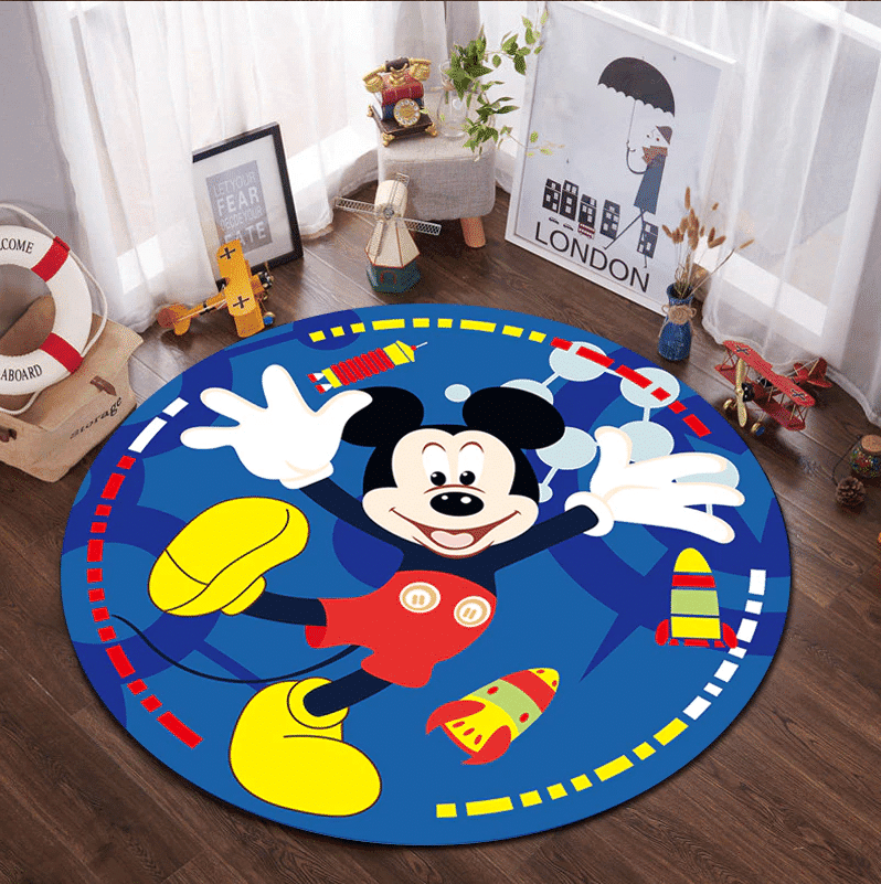 Disney Mickey Minnie Mouse 10 Round Rug Living Room And Bed Room Rug Gift Us Decor