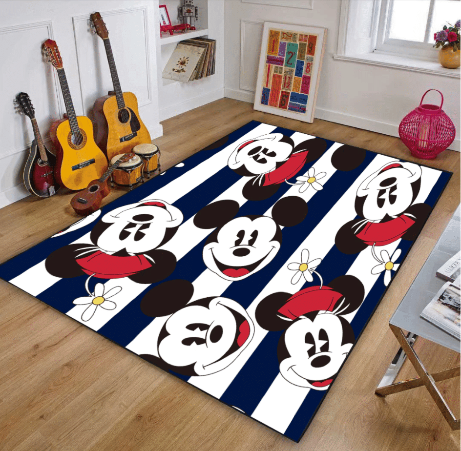 Disney Mickey Minnie Mouse 14 Area Rug Living Room And Bed Room Rug Gift Us Decor