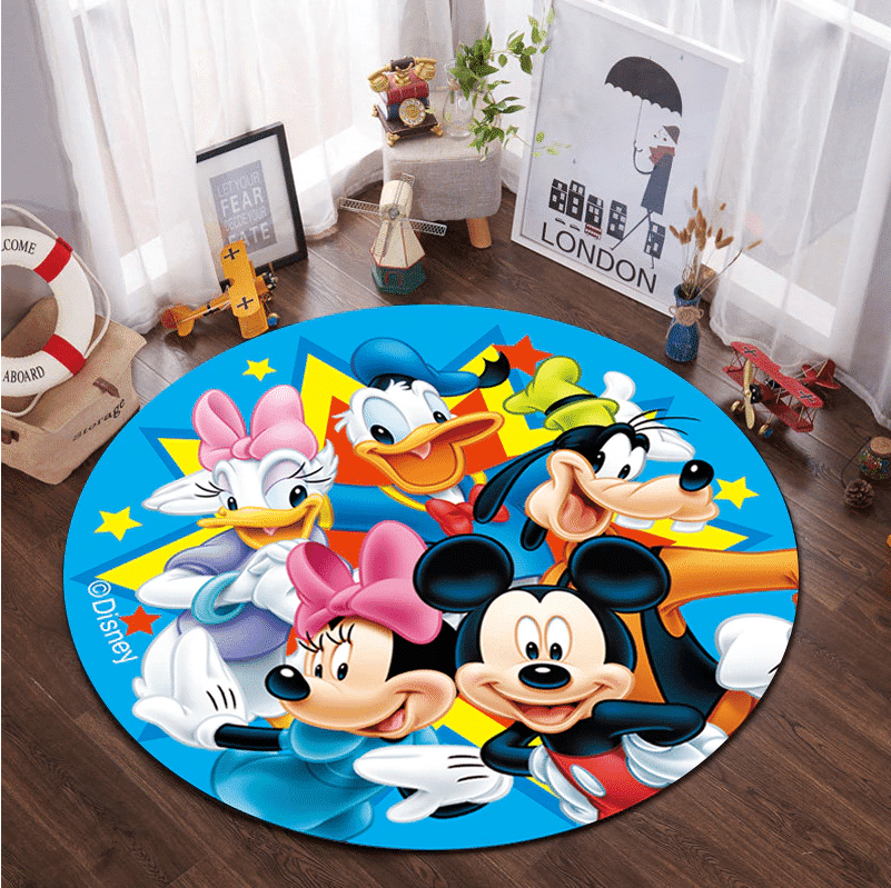 Disney Mickey Minnie Mouse 14 Round Rug Living Room And Bed Room Rug Gift Us Decor