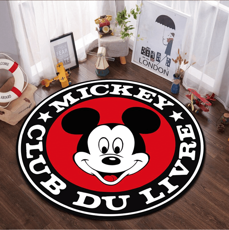 Disney Mickey Minnie Mouse 16 Round Rug Living Room And Bed Room Rug Gift Us Decor