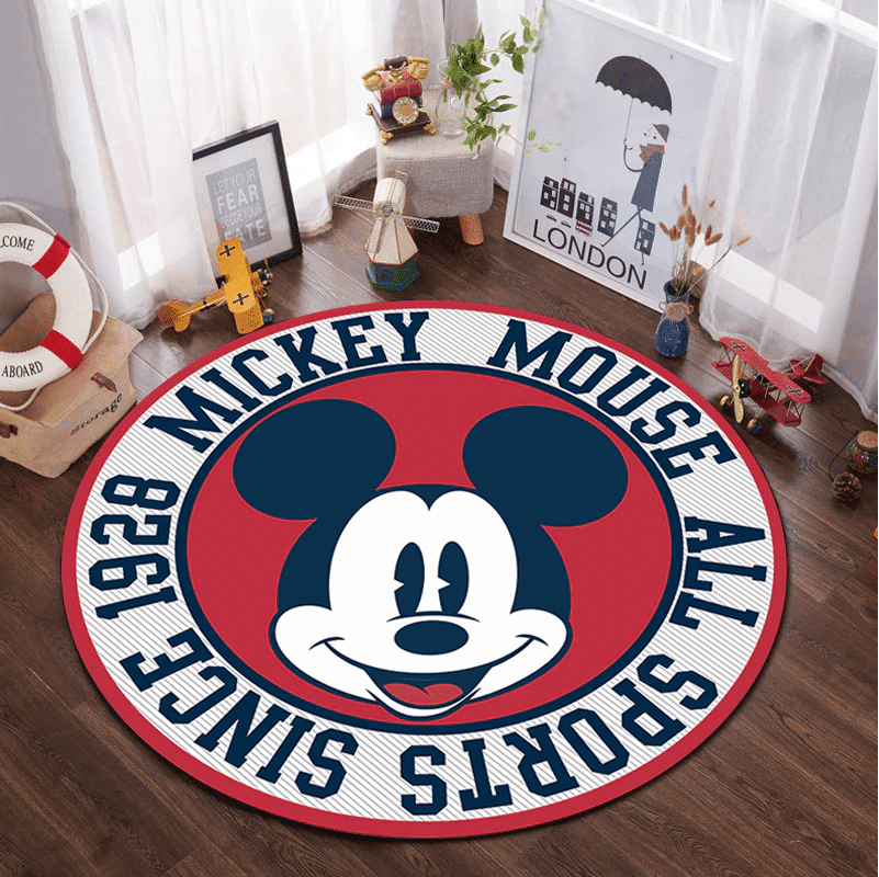 Disney Mickey Minnie Mouse 17 Round Rug Living Room And Bed Room Rug Gift Us Decor
