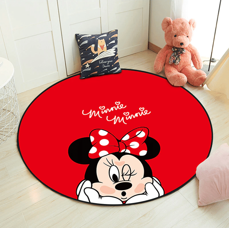 Disney Mickey Minnie Mouse 4 Round Rug Living Room And Bed Room Rug Gift Us Decor