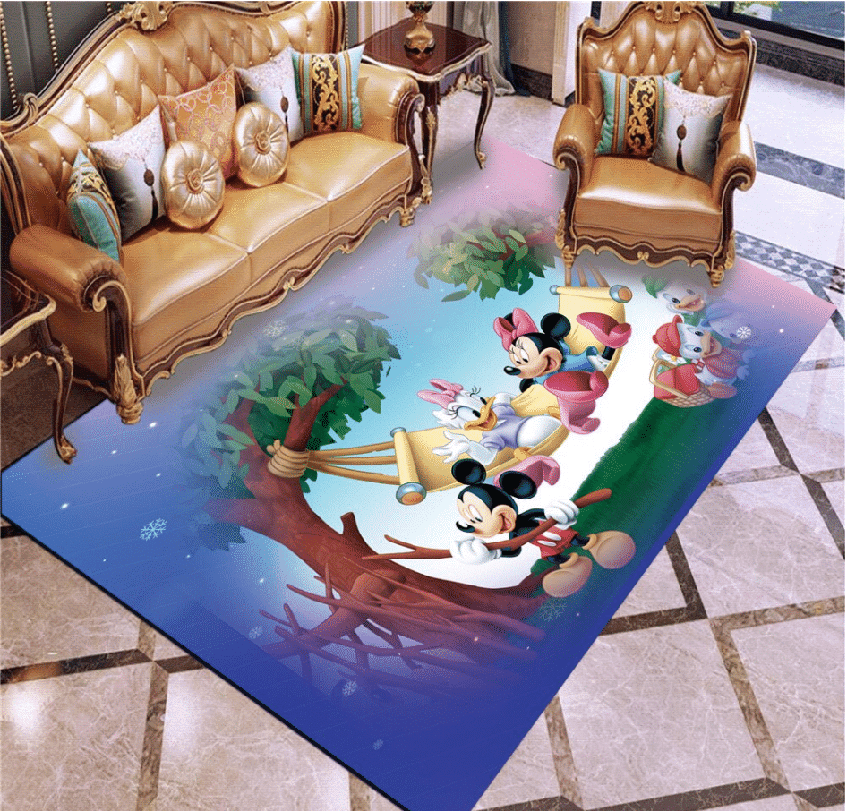 Disney Mickey Minnie Mouse 62 Area Rug Living Room And Bed Room Rug Gift Us Decor