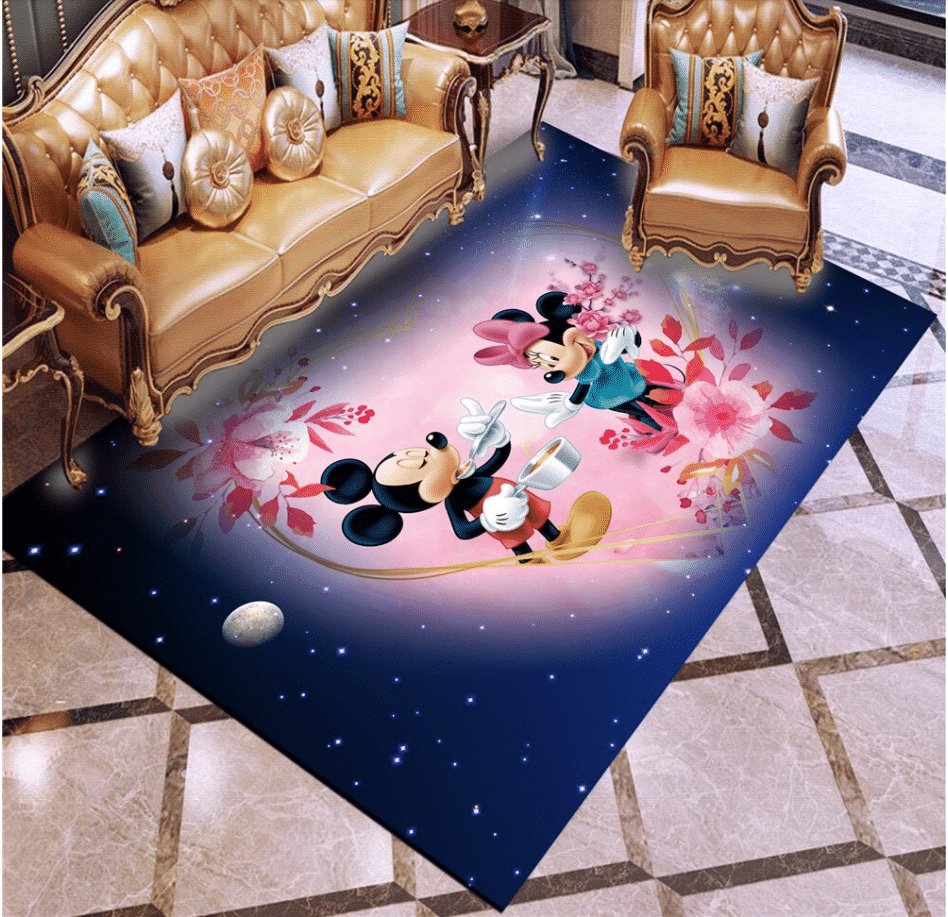 Disney Mickey Minnie Mouse 63 Area Rug Living Room And Bed Room Rug Gift Us Decor