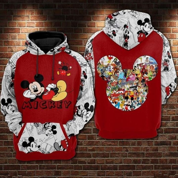 Disney Mickey Mouse Cute Lover 3D Hoodie