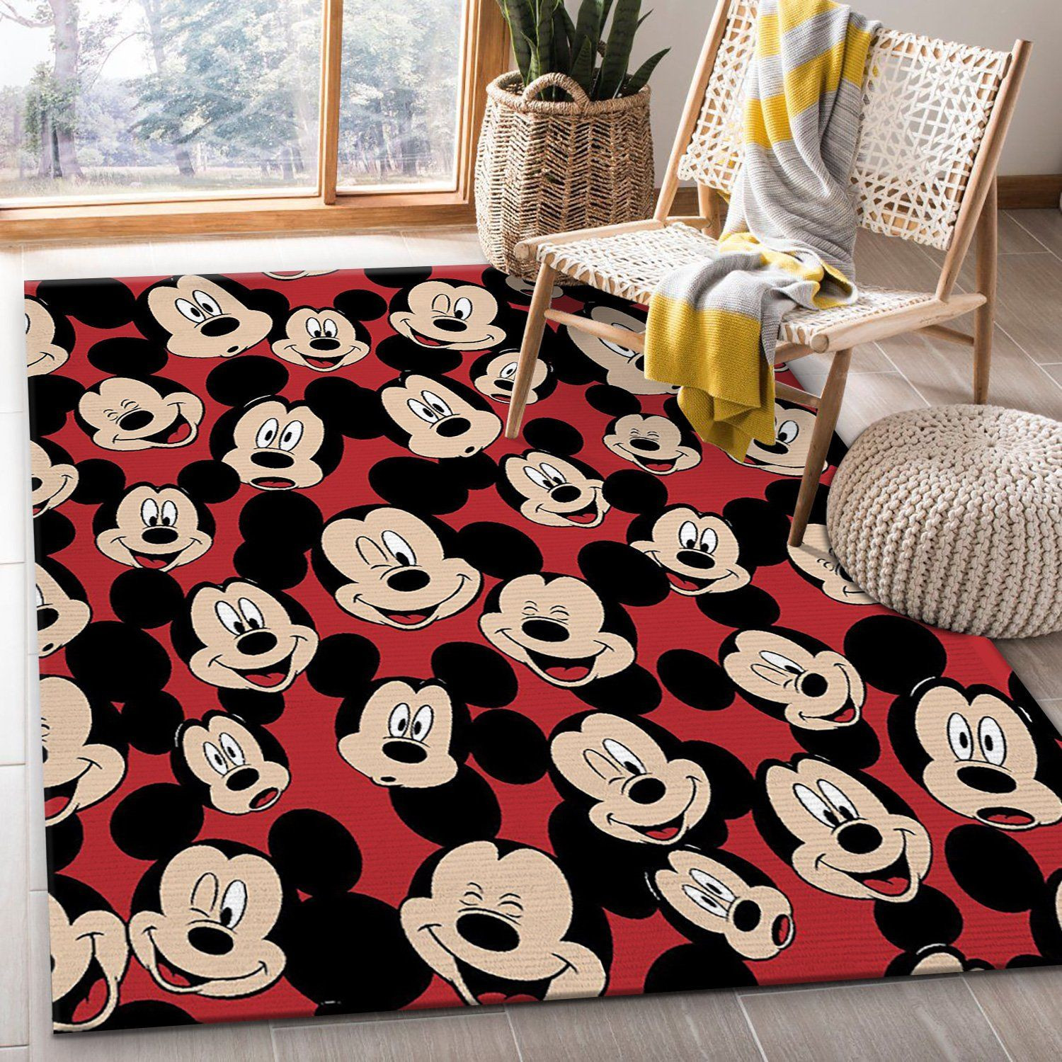 Disney Mickey Mouse Rug - Custom Size And Printing