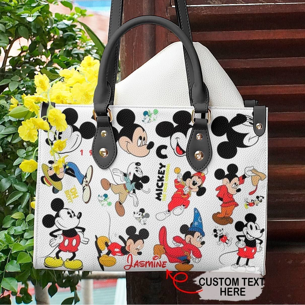 Disney Mickey Shapes Leather Handbag 062