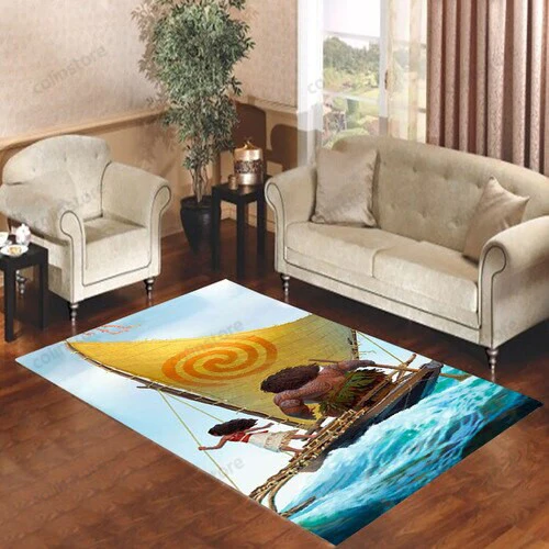 Disney Moana Movies Princess Ocean Area Area Rug Carpet