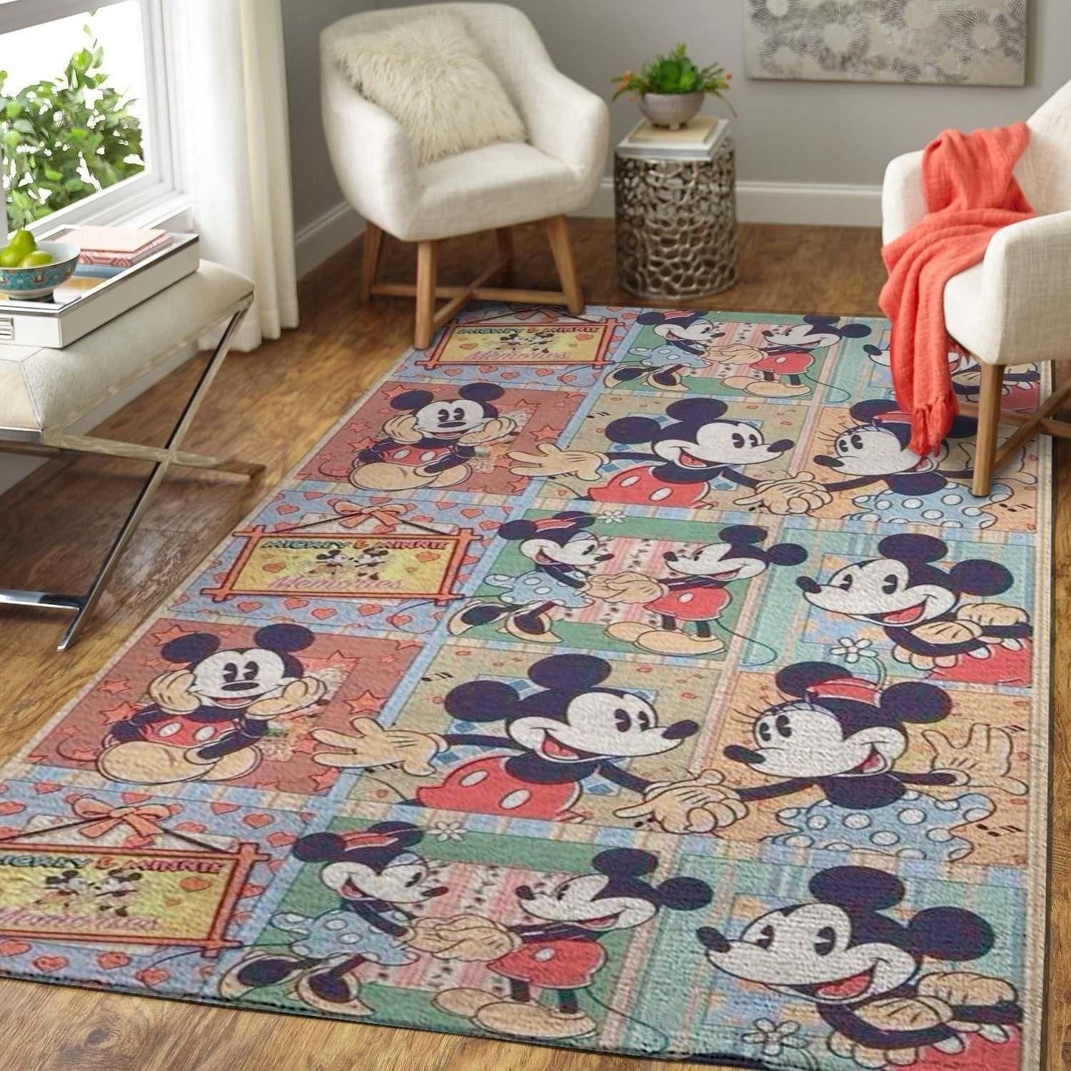 Disney Movie Character Mickey Mouse Area Rug Home Decor HomeBeautyUS