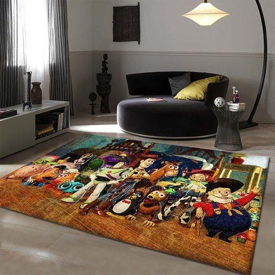 Disney Movie Toy Story Movie Area Rug - Custom Size And Printing