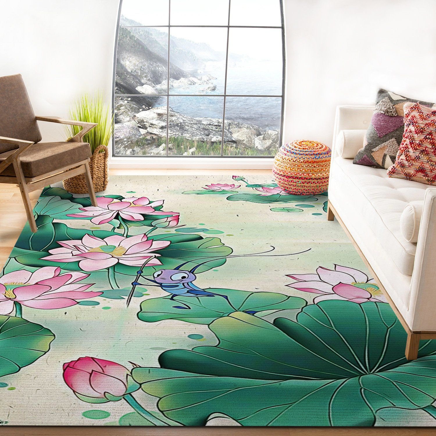 Disney Mulan Lily Rug - Custom Size And Printing