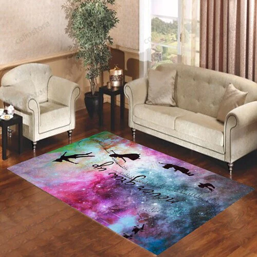 Disney New Peter Pan Quote Galaxy Area Area Rug Carpet