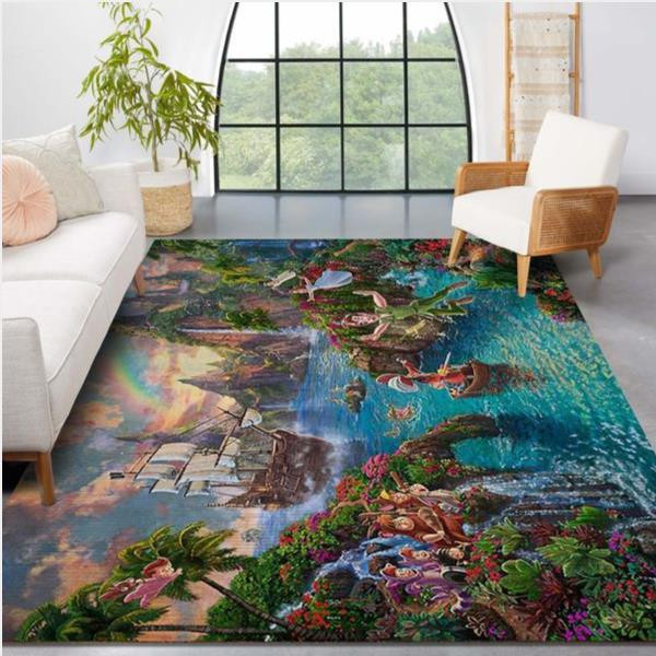 Disney Peter Pan Area Rug Geeky Carpet Floor Decor