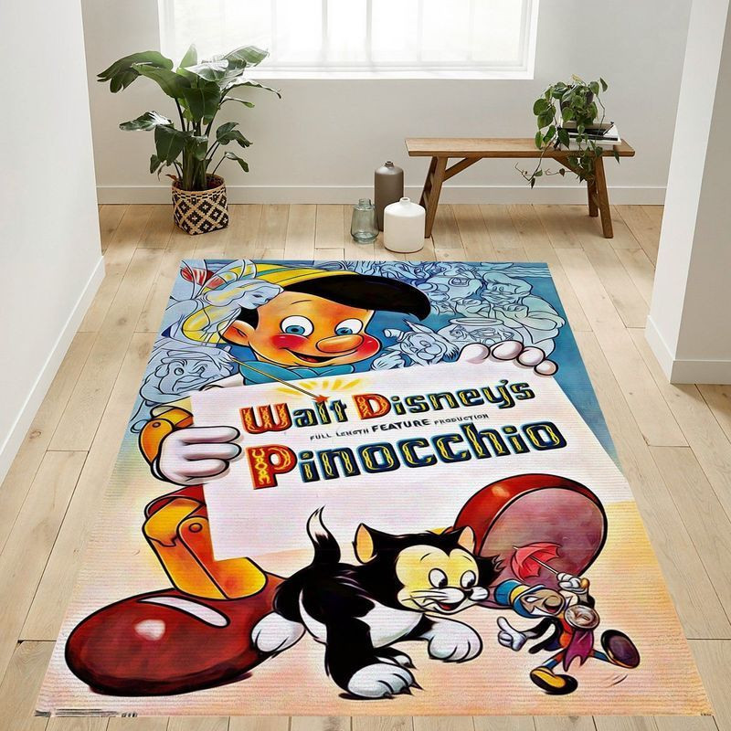 Disney Pinocchio Area Rug Living Room And Bed Room Rug Gift Us Decor