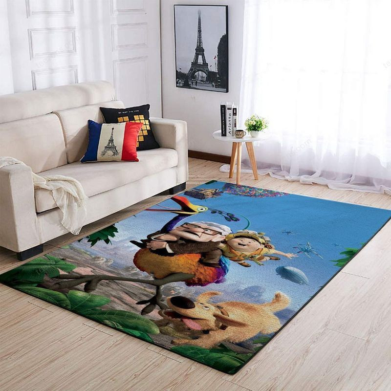 Disney Pixar Up Balloon House Scout Kid Area Rug Carpet Living Room And Bedroom Rug Family Gift Us Decor