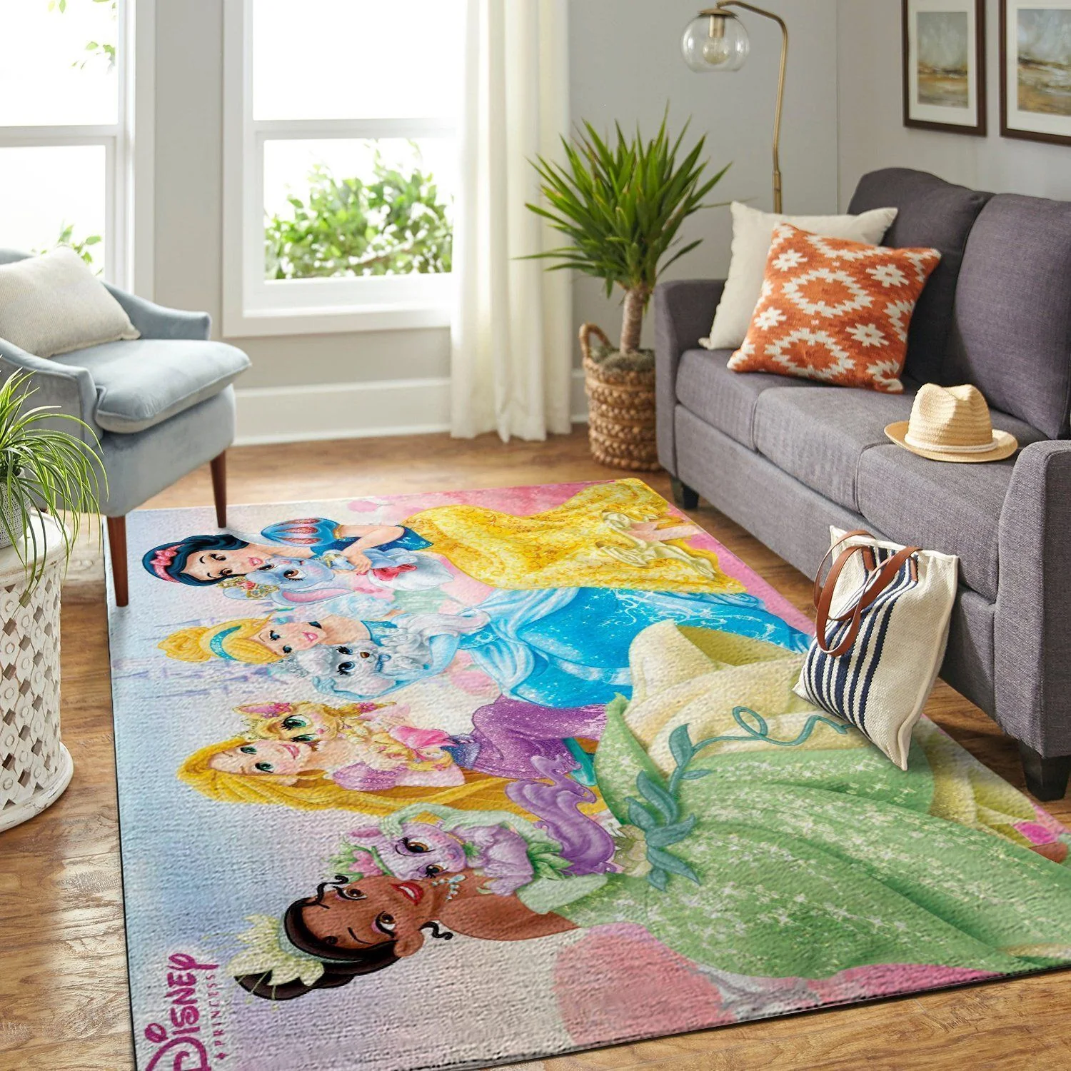 Disney Princess Area Rugs Disney Cartoons Carpet Living Room Carpet Custom Floor Decor 1912112
