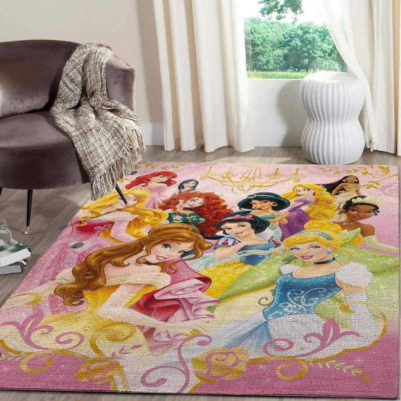 Disney Princess Family 2 Area Rug Carpet Living Room And Bedroom Rug Family Gift Us Decor