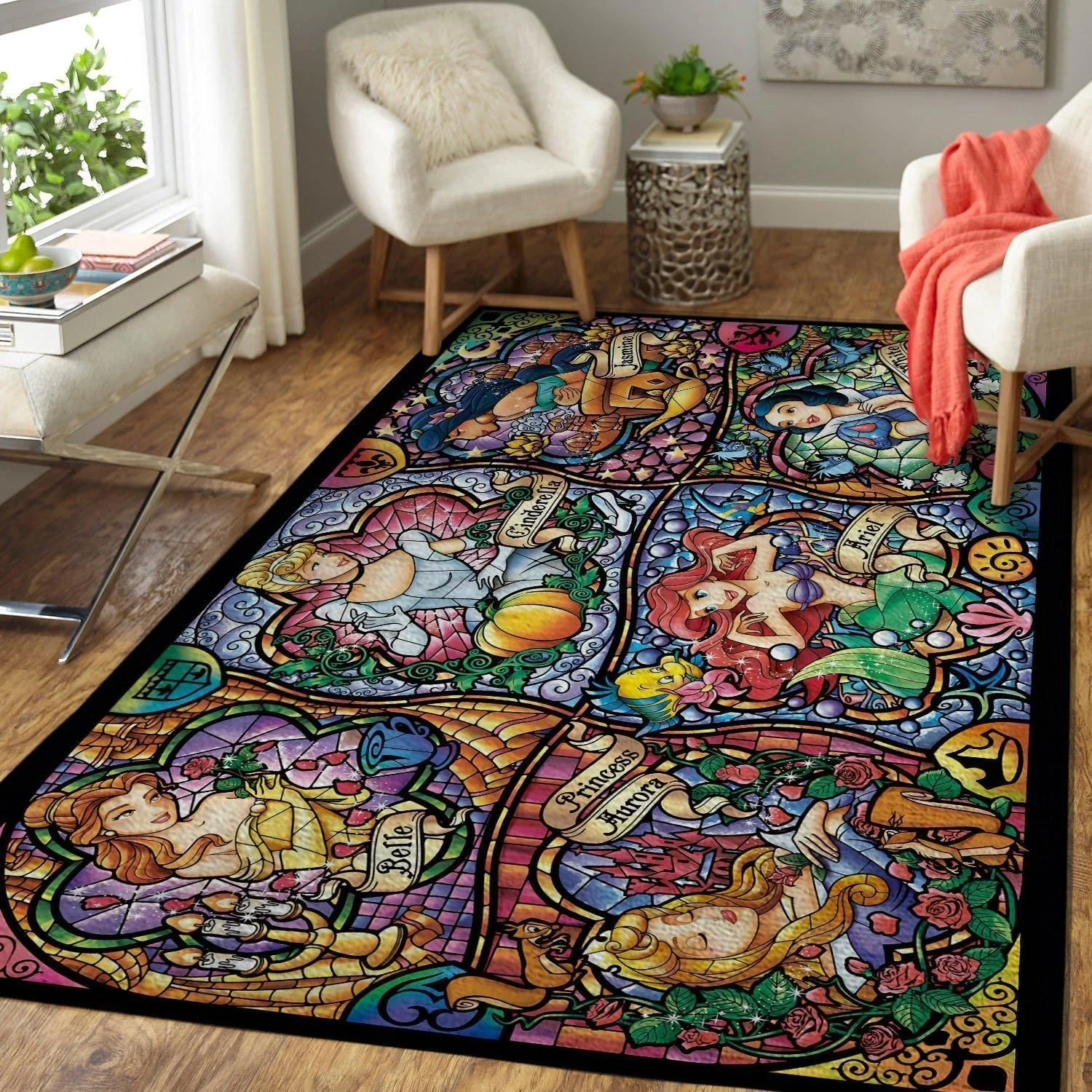 Disney Princess Rug Mat All Over Print