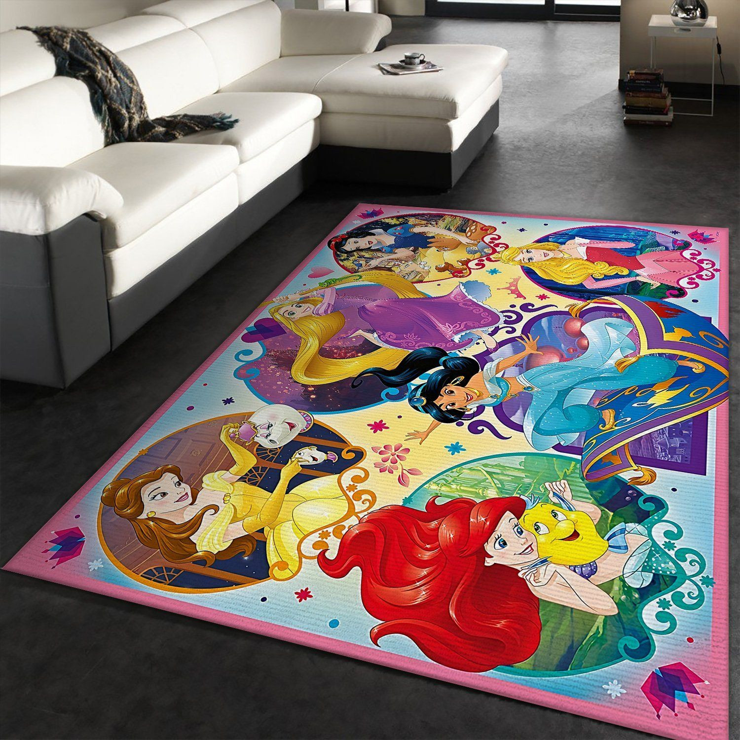 Disney Princesses Family Rug - Custom Size And Printing
