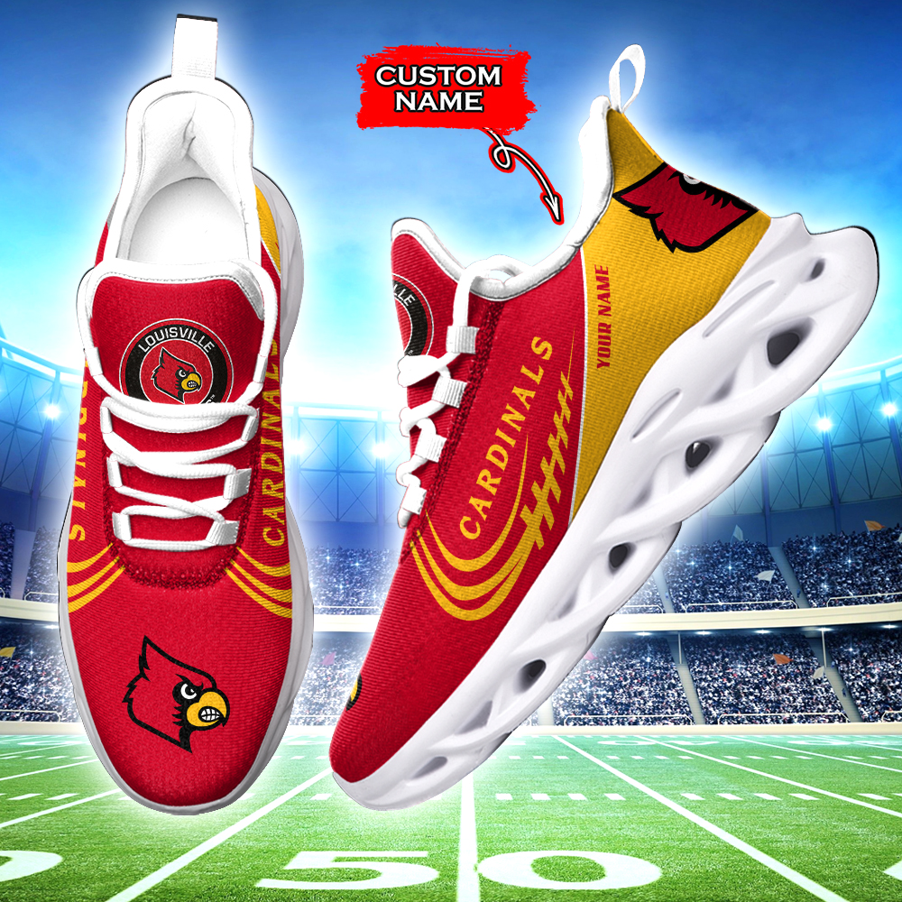 Louisville Cardinals NCAA Max Soul Shoes Sneakers For Men And Women