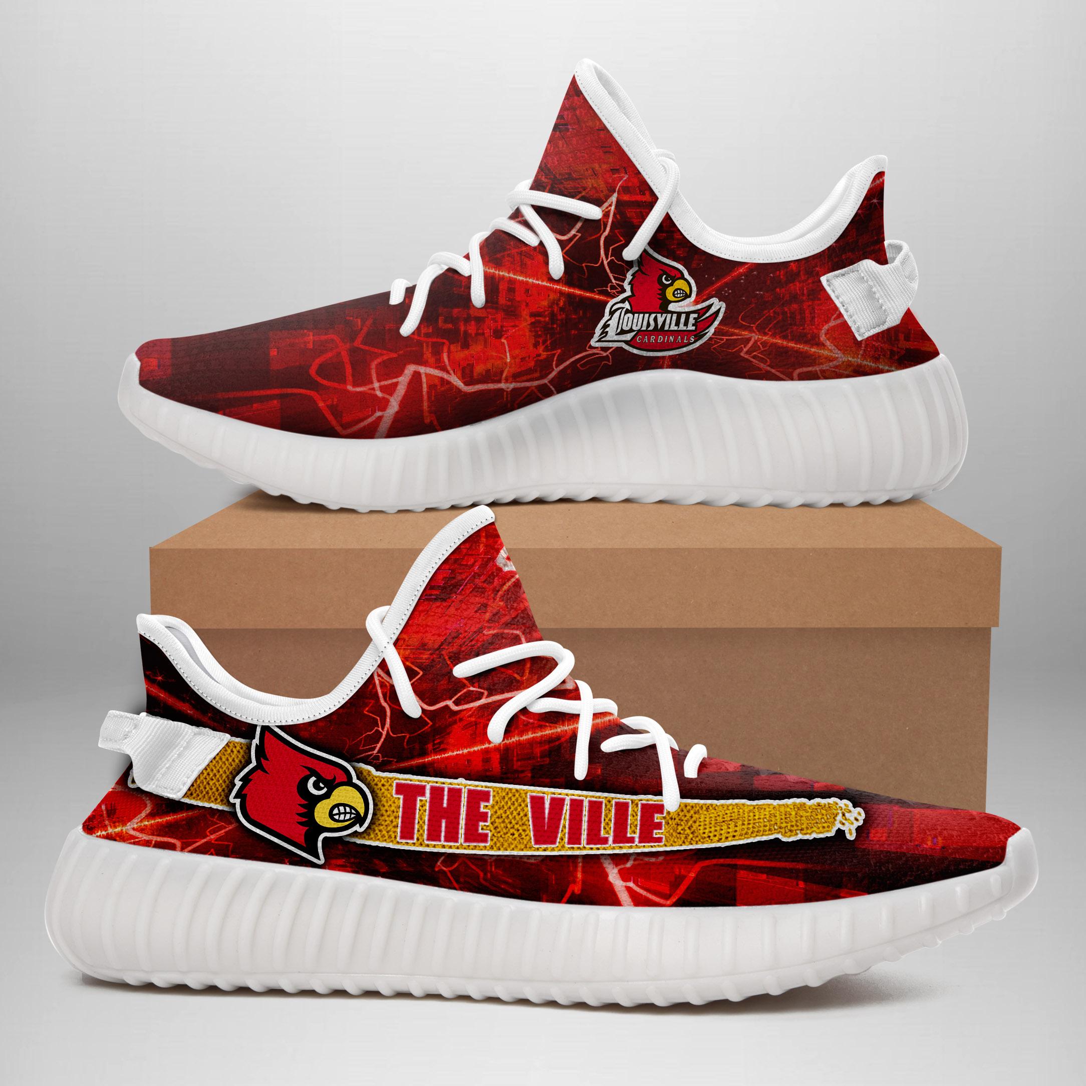 Louisville Cardinals Yeezy Boost Shoes For Men And Women