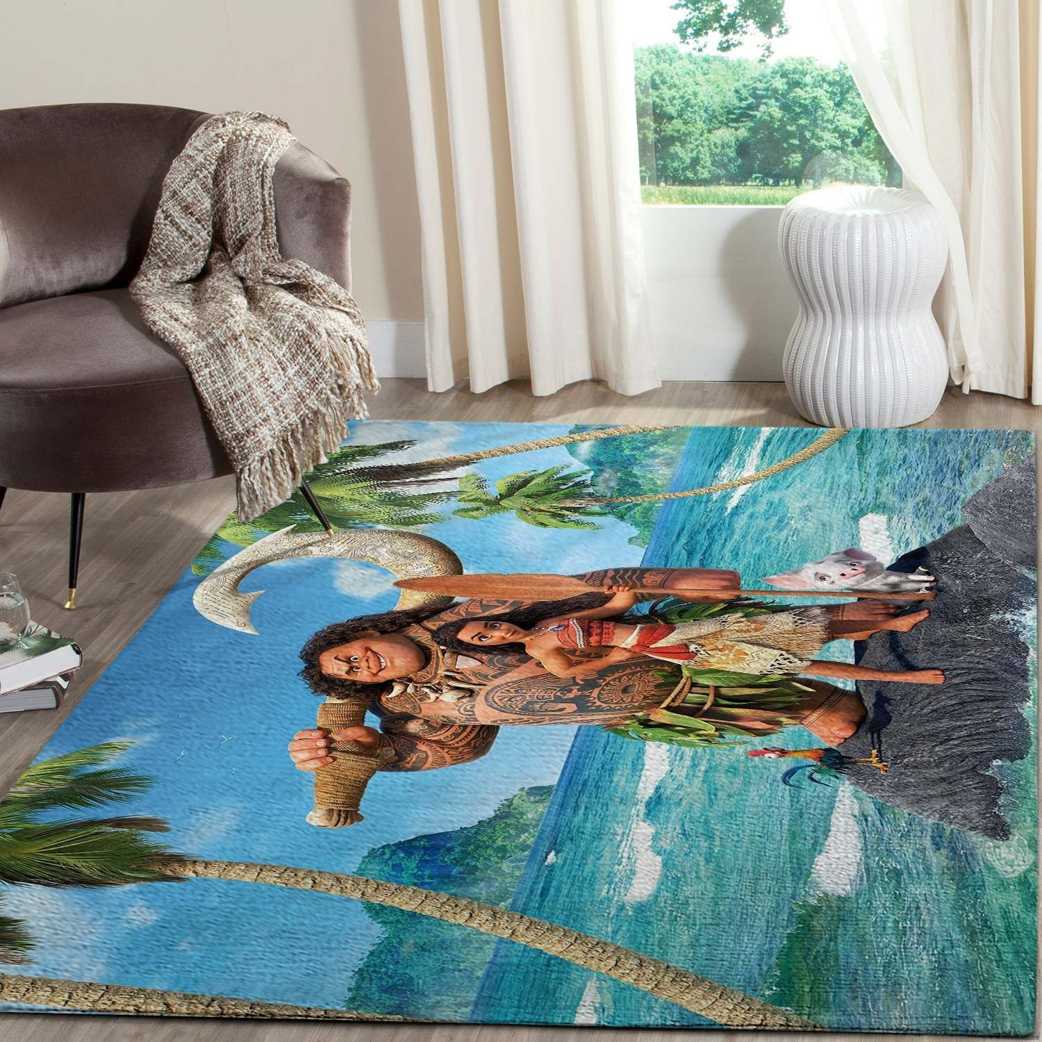 Moana Disney Rug - Custom Size And Printing