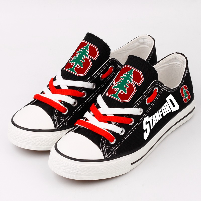 Stanford Cardinal Low Top Canvas Sneakers Shoes For Men And Women
