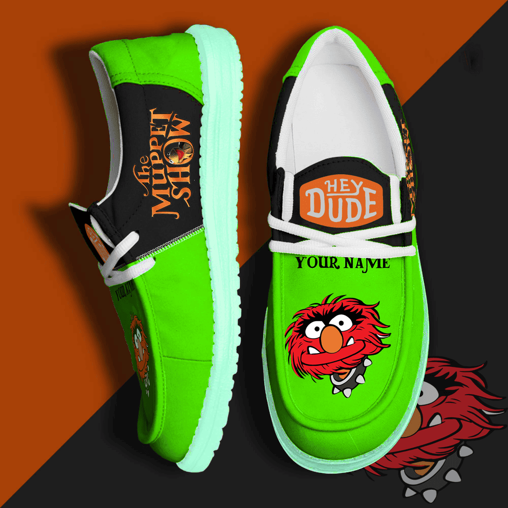 The Muppets Personalized Hey Dude Sports Shoes â€“ Custom Name Design Perfect Gift For Fans